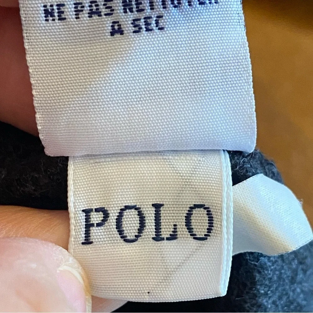 Polo Ralph Lauren Long Sleeve T-Shirt Top Size S Gray Pony Logo Preppy Casual